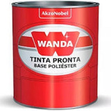 Kit Tinta Honda Poliéster Preto 900ml verniz 5500 primer