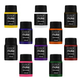 Kit Tinta Líquida 25ml Colormake todas As Cores 