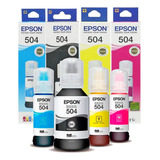 Kit Tinta Original Epson L6171 L4150 L14150 L6191 T504 L4160