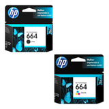 Kit Tinta Original Hp 664 Preto