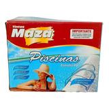 Kit Tinta P Piscina Azul Esmalte Pu 3x1 Fibra Maza 4 5l