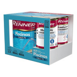 Kit Tinta P Piscina Azul Renner 4 5lts