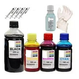 Kit Tinta Recarga Cartucho 550ml Impressora