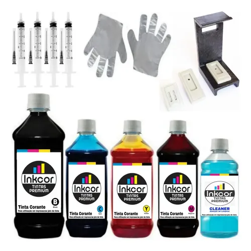 Kit Tinta Recarga Cartucho