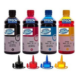 Kit Tinta Recarga Impressora L355 L365 L375 L395 4x500ml 