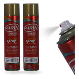 Kit Tinta Spray Uso Geral Interna Externa Dourado 02 Und