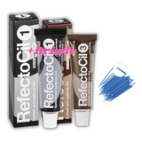 Kit Tintas Sobrancelhas Refectocil Preto castanho Natural
