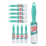 Kit Tira Pelos Rolo Adesivo 30 Folhas 10 Peças Flash Limp