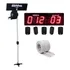 Kit Tira Senha Painel 5 Controles Para Guichês   Pedestal