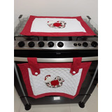 Kit Toalha De Fogão E Forno 4 Bocas Matelado Patchwork 15 50