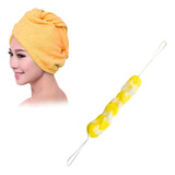 Kit Toalha Touca De Microfibra Cabelo E Esponja De Banho