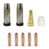 Kit Tocha Mig 24 Bocal Porta Bico Difusor Bico 0 8mm