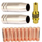 Kit Tocha Solda Mig 0 8mm Bico Bocal Difusor 130 150 190 195