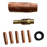 Kit Tocha Solda Mig 130 150 195 205 Bocal Difusor Bico 0 8mm
