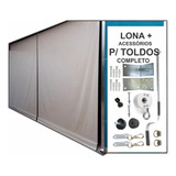Kit Toldo Cortina Retrátil 4m X 2 30m Lona Kit