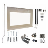 Kit Toldo Cortina Vertical Transparente 4 80x2 30 Kit Barato
