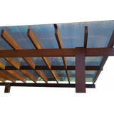 Kit Toldos Pergolado 5 00 X 2 50 Policarbonato Alveolar 6mm