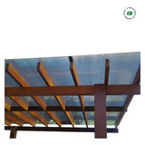 Kit Toldos Pergolado 9 00 X 4 00 Policarbonato Alveolar 4mm