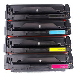Kit Toner Compatível Marca Premium Para Uso Em M477dw M452dw Tinta Preto Ciano Amarelo Magenta