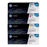 Kit Toner Original Hp Cc530a Cc531a Cc532a C533a 304a Novo 
