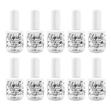 Kit Top Coat Com 10und Para Unha Acrigel Gel Porcelana Lirió