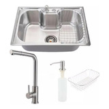 Kit Torneira Gourmet Cuba Inox Com Acessórios Cozinha