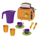 Kit Torradeira Infantil Color Chefs Usual Brinquedos