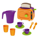 Kit Torradeira Infantil Color Chefs Usual Brinquedos