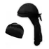 Kit Touca Bandana Durag   Waves Caps Para Penteados Waves Cor Preto