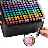 Kit Touch Marcador Canetas Ponta Dupla Estojo 120 Cores Fofa Para Livros De Colorir Bobbie Goods Canetinhas Coloridas Caprishop House