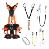 Kit Trabalho Em Altura Cinto Talabarte Trava Quedas