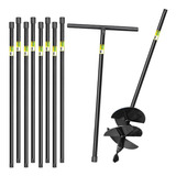 Kit Trado 20cm 4 Facas Cabo Fixo 1m 9 Extensores 1m
