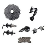 Kit Transmissão 9v 27v Tipo Shimano Cubos Cassete K7 11 36