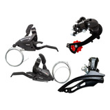 Kit Transmissão Bicicleta 21v Câmbios Par De Alavancas