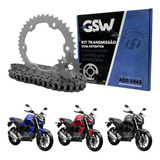 Kit Transmissão Fazer 150 Fz15 2023 2024 Aço Reforçado