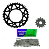 Kit Transmissão Pinhão Coroa Corrente Kmc 116l Honda Crf 230