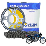 Kit Transmissão Relação Aço 1045 Titan 150 2004 Ate 2015