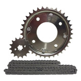 Kit Transmissão Relaçao Biz C100 Aço 1045 2001 2002 2003