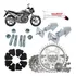 Kit Transmissão Relação Completo Cbx250 Twister 2001 À 2008