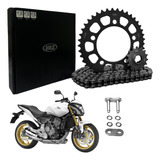 Kit Transmissão Relação Vaz Cb 600f Hornet 2007 Com Retentor