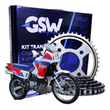 Kit Transmissao Sahara Nx 350 Corrente Coroa Pinhao Completo