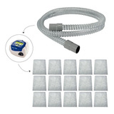 Kit Traqueia Tubo Mangueira 20 Filtros Cpap S8 S7 Resmed
