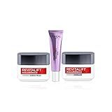 Kit Tratamento Facial L Oréal Paris Revitalift Hialurônico  Creme Dia   Noite   Olhos  Transparente