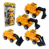 Kit Trator Truck Caminhão Construção Mini Carrinho Fricção