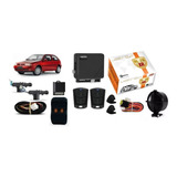 Kit Trava Eletrica Com Alarme Botao Gol Bola G2 2 Portas
