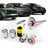 Kit Trava Porca Parafuso Antifurto Estepe Rodas Kia