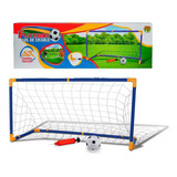 Kit Trave Futebol Criança Brinquedo Infantil Rede Gol Craque