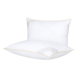 Kit Travesseiro 50x70cm Buddemeyer Toque De Pluma Algodão Branco 2 Peças