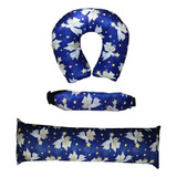 Kit Travesseiro Para Dormir faixa Soneca Almofada Pescoço