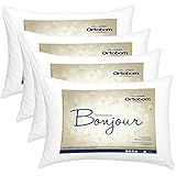Kit Travesseiros 04 Peças Bonjour Fibra Siliconizada Em Microfibra 70cm X 50cm Ortobom